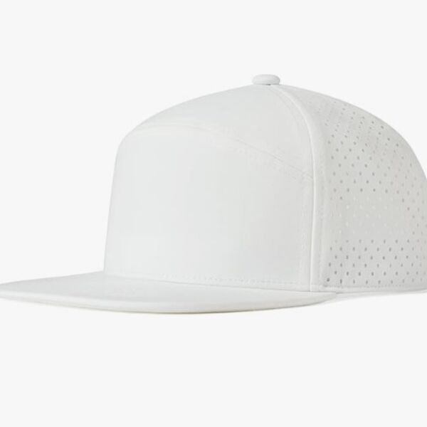 Feinion Men Flat Brim Baseball Cap Adjustable Performance Snapback Hat Laser Perforated Cap Thumbnail