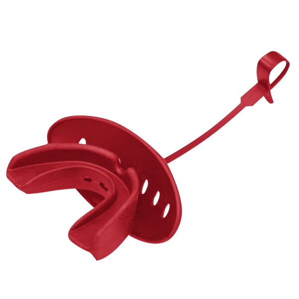 ADULT BOIL-AND-BITE STRAPPED MOUTHGUARD W/LIP PROTECTOR Thumbnail