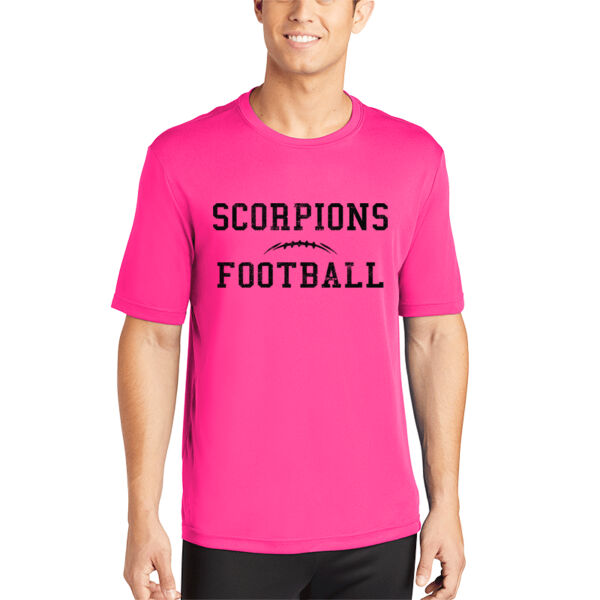 STING 'EM PINK OCTOBER - Adult Dry-Fit T-Shirt Thumbnail