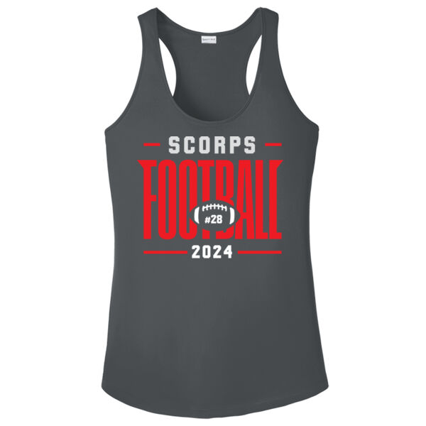 Scorps Football 2024 - Ladies Dry Fit Racerback Tank ( AG) Thumbnail
