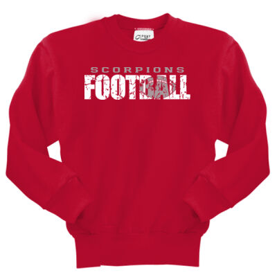 Scorpions Football ( AK) - Port & Company Youth Core Fleece Crewneck Sweatshirt Thumbnail