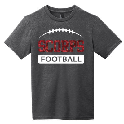 Scorps Glitter Football Customize with your Last name & Player's Number (BF) - Youth Cotton Tshirt  Thumbnail