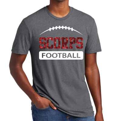 Scorps Glitter Football Customize with your Last name & Player's Number (BF) - Adult Cotton Tshirt  Thumbnail