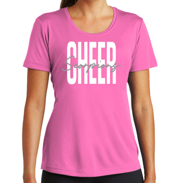 STING 'EM CHEER PINK OCTOBER - Ladies Dry-fit T-Shirt Thumbnail