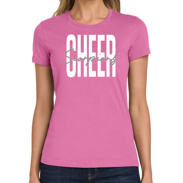 STING 'EM CHEER PINK OCTOBER - Ladies Cotton T-Shirt Thumbnail