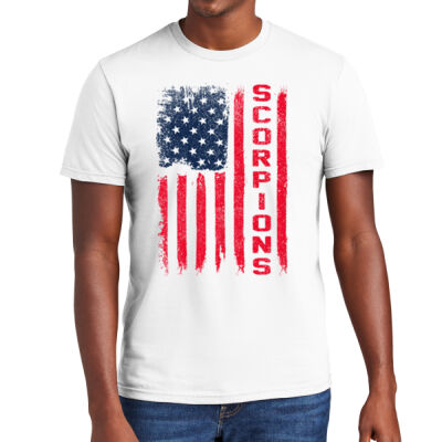 Scorpions US Flag ( CD&CC) - Adult Soft Cotton Tee Thumbnail