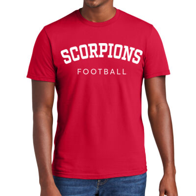 Scorpions Football ( CG) with Name & Number's Player - Adult Soft Cotton Tee Thumbnail