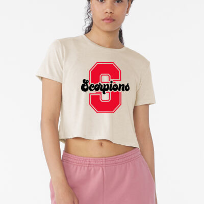 Scorpions S (CH) - Bella Canva Women's Baggy Crop Tee  Thumbnail