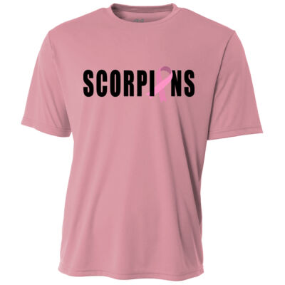 Scorpion with Pink Ribbon ( CK&CL) - Adult Dry Fit Tee Thumbnail