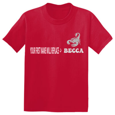 THE 2026 PRACTICE GLITTER CHEER DRY FIT YOUTH TEE WITH YOUR NAME !  Thumbnail