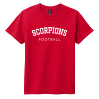 Scorpions Football ( CG) with Name & Number's Player - Youth Soft Cotton Tee Thumbnail