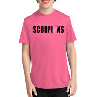 Scorpion with Pink Ribbon ( CK&CL) - Youth Dry Fit Tee Thumbnail